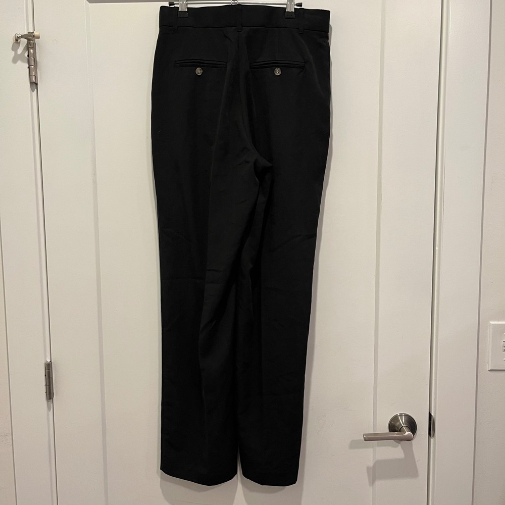 Industry Republic Clothing Black Pleated Wide Leg Dress Pants Trousers Size 10